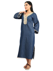 Denim Kaftan Dress