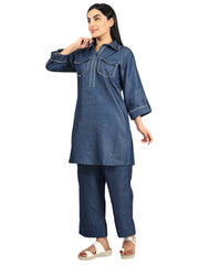 Pathani Denim Co-ord set