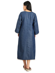 Denim Kaftan Dress