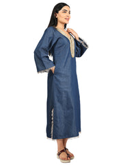 Denim Kaftan Dress