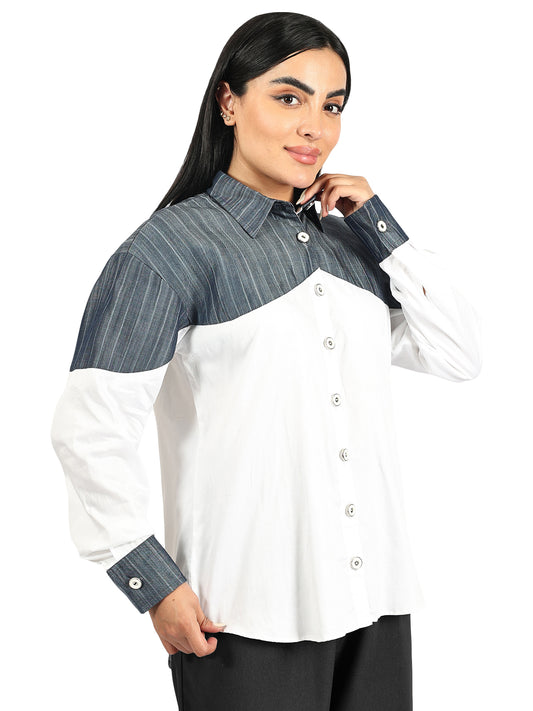 White Stripe Shirt