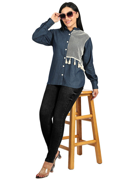Denim Print Shirt
